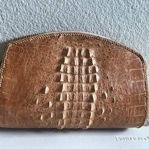 Vintage alligator clutch bag